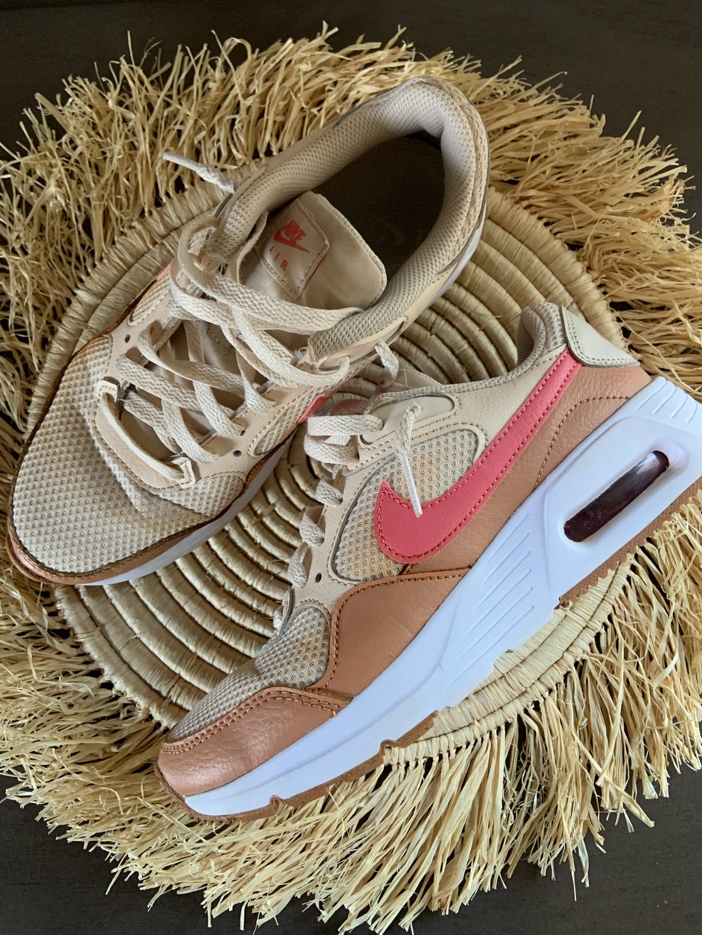NIKE Women's Air Max SC Sneakers Light Cognac Pink Salt Size 7